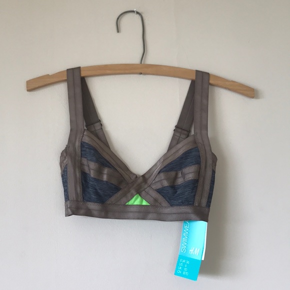 Strappy bandage swim bikini top - Picture 2 of 7